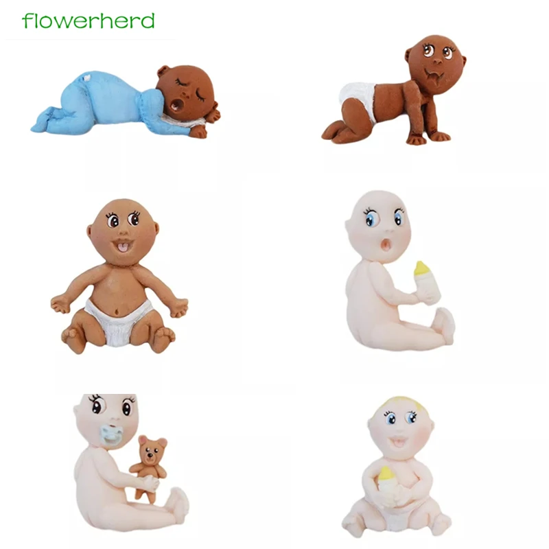 

Cute Baby Cake Mould Fondant Molds Silicone Mold Cake Decoration Mould Tool Cake Decorating Tools Silicone Molds for 3D Crafts