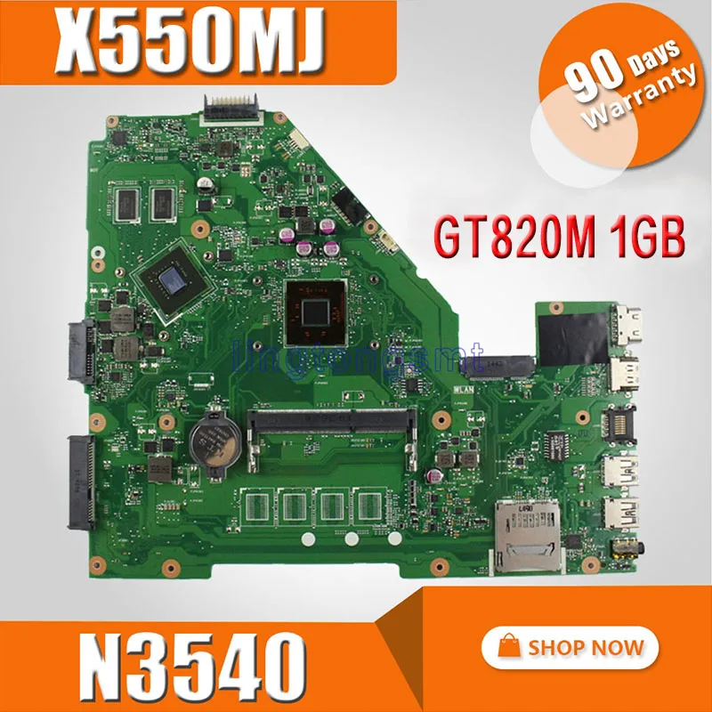 N3540 CPU X550MJ GT820M 2 Гб материнская плата X550MD REV 0 для For Asus X550M X552M Y582M 100% ТЕСТ ОК |