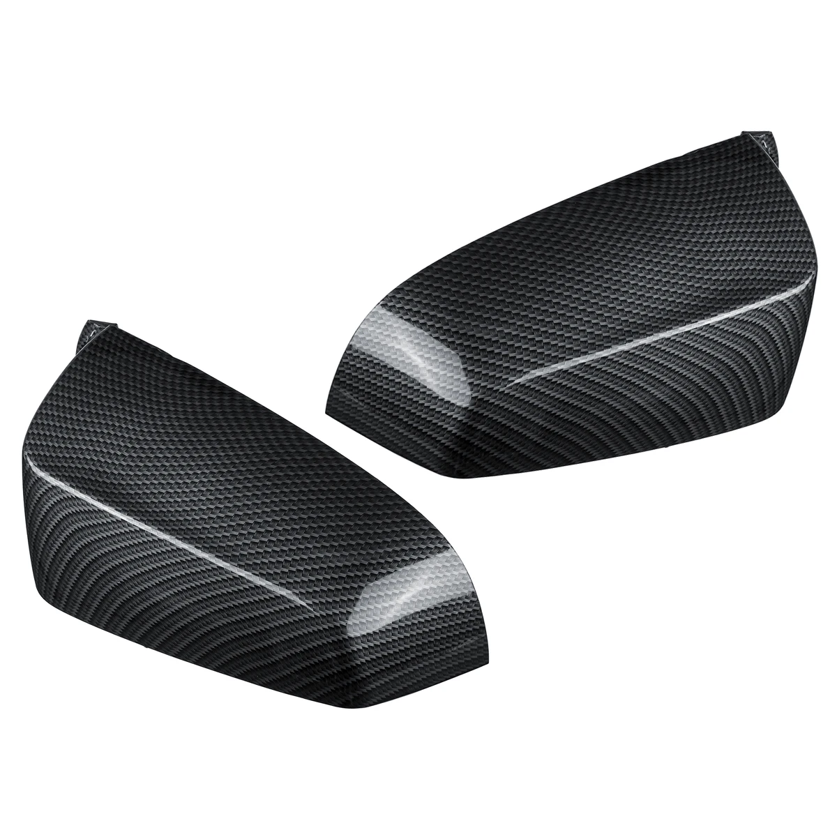 

1Pair Car Carbon Fiber Door Wing Mirror Cover Trim Replace 51167187431 For BMW 5 E60 F10 2008 2009 2010 2011 2012