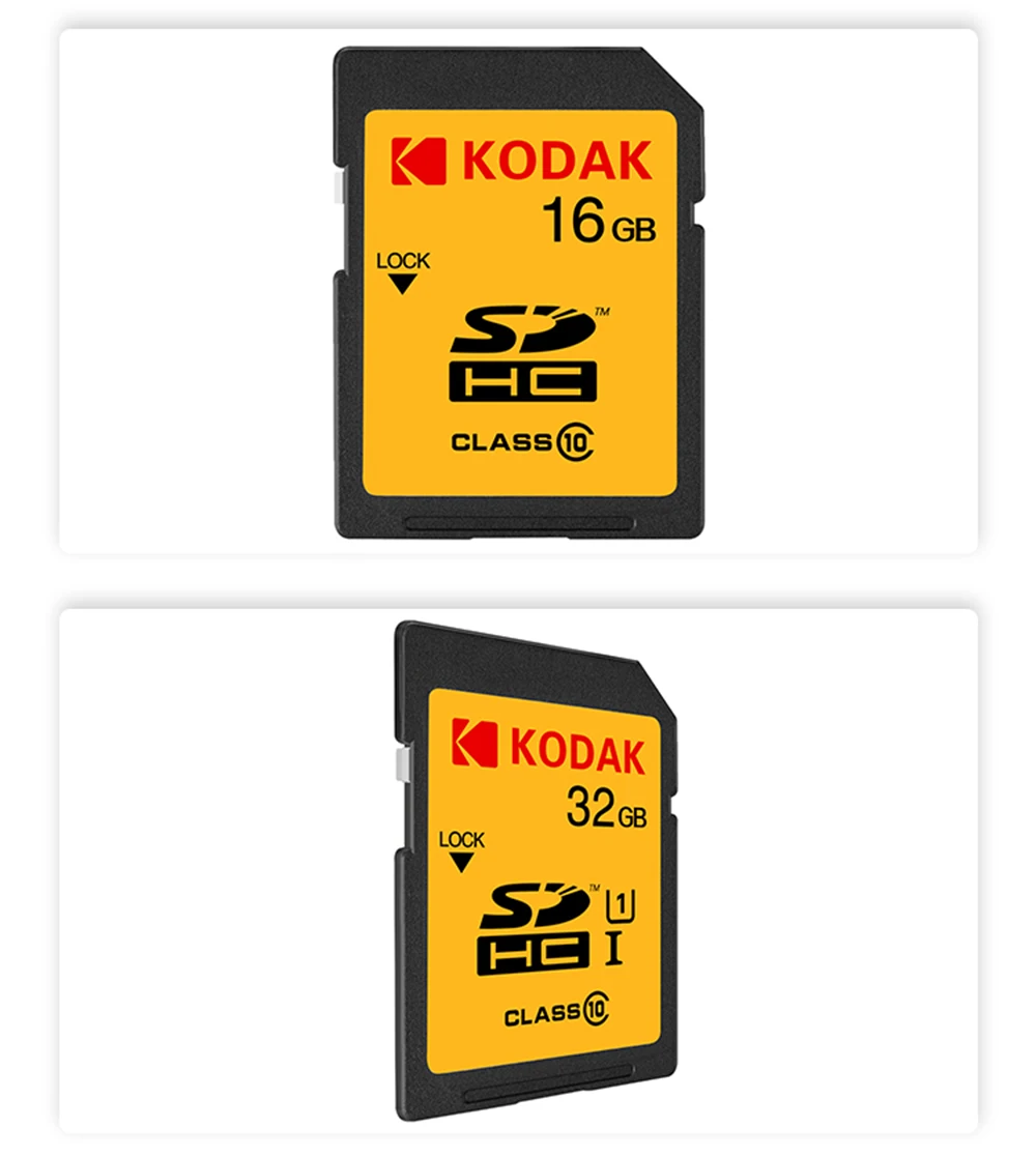 Kodak карты памяти 16 Гб 32 GB SDHC карты SD 64 GB 128 GB 256 GB SDXC C10 U3 V30 UHS-I картао де карты памяти карты для Камера