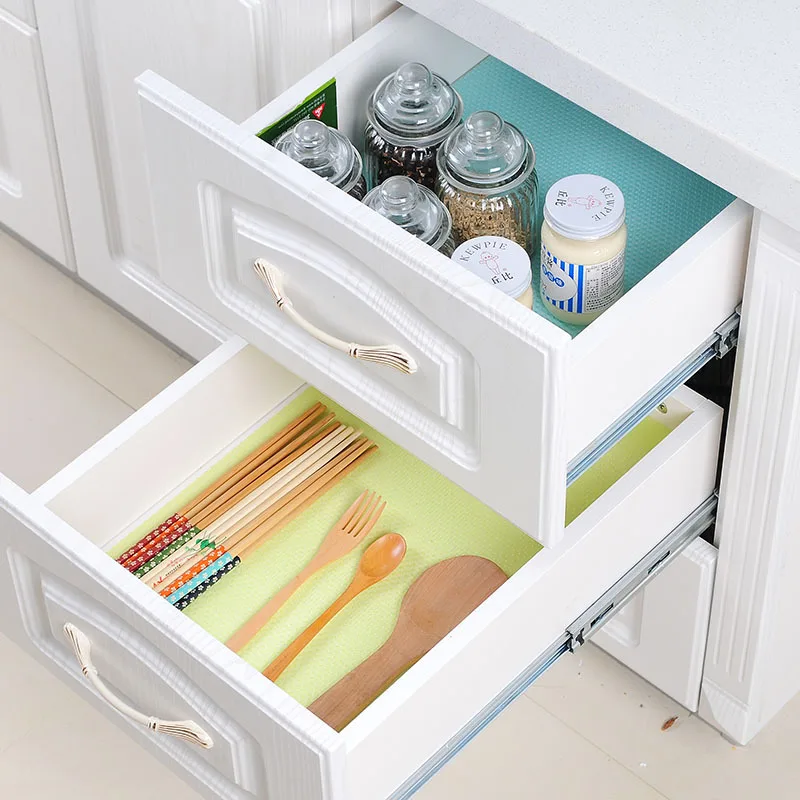

1PC/4pcs Refrigerator Pad Antibacterial Antifouling Mildew Moisture Drawer Liner Pad Mats Fridge Waterproof For Kitchen