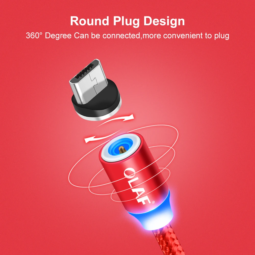 أولاف كابل مغناطيسي 1 M 2 M USB نوع C USB C المغناطيسي شاحن كابل USB صغير للشحن السريع سلك Microusb الهاتف المحمول محول سلك USB أولاف كابل مغناطيسي 1 M 2 M USB نوع C USB C المغناطيسي شاحن كابل USB صغير للشحن السريع سلك Microusb الهاتف المحمول محول سلك USB