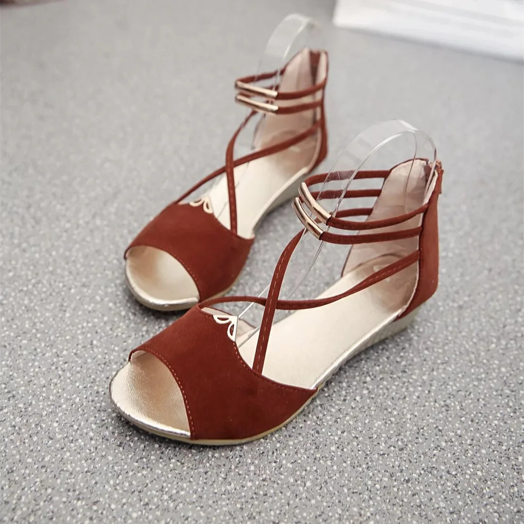 Для женщин сандалии женская обувь Для женщин Летняя обувь сандалии-гладиаторы повседневная женская обувь - Цвет: Хаки