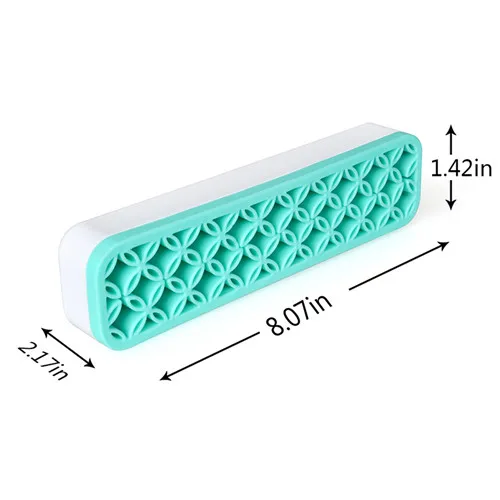 Волшебный силиконовый держатель для кистей для макияжа, портативный держатель для кистей для макияжа, коробка для хранения инструментов для макияжа, косметическая коробка для кистей, 3 цвета - Handle Color: Blue