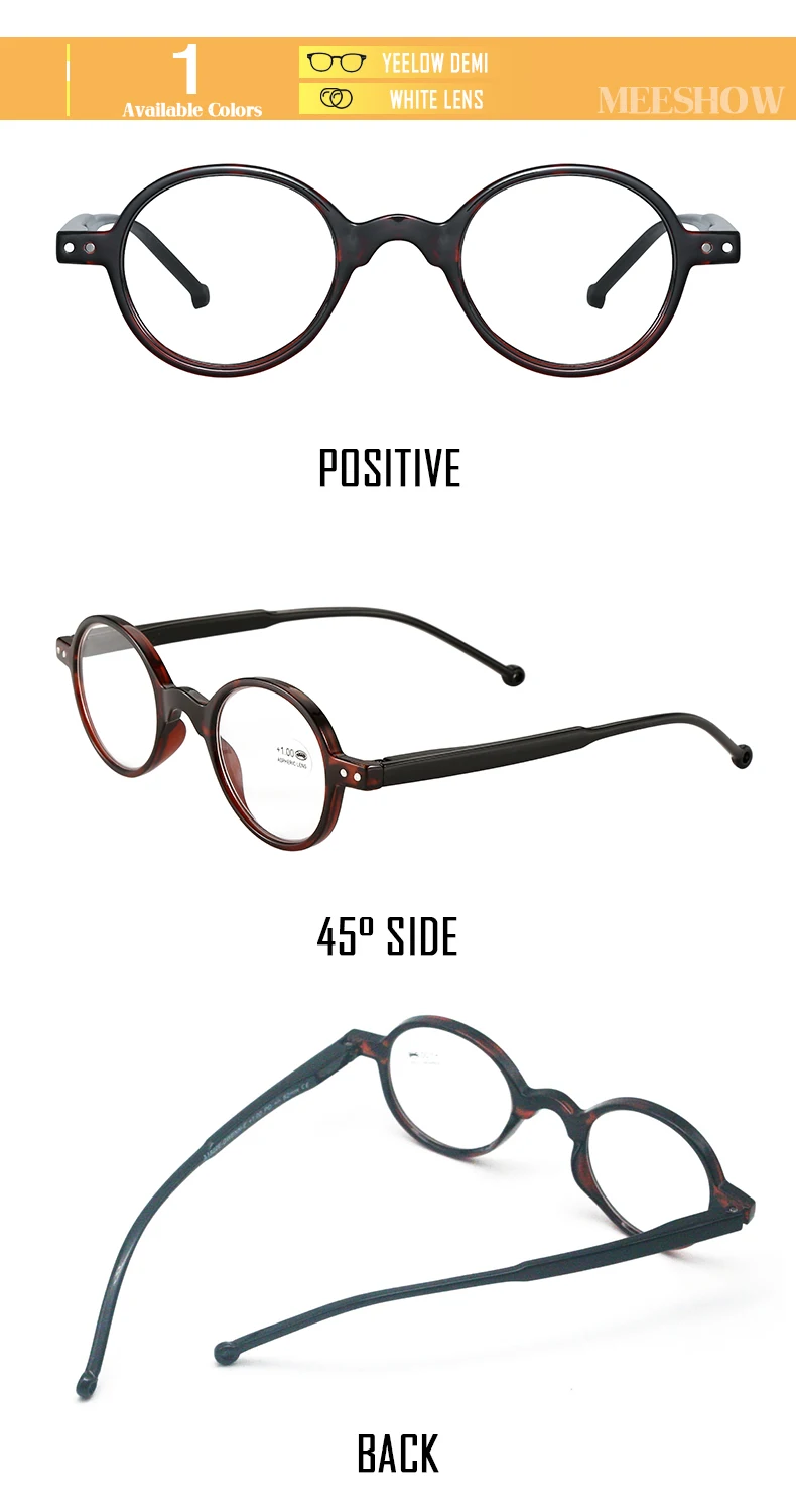 Брендовые мужские очки для чтения, мужские круглые очки, ретро Европейский стиль, модные очки с диоптриями 1673+ 1,0+ 1,5+ 2,0+ 2,5