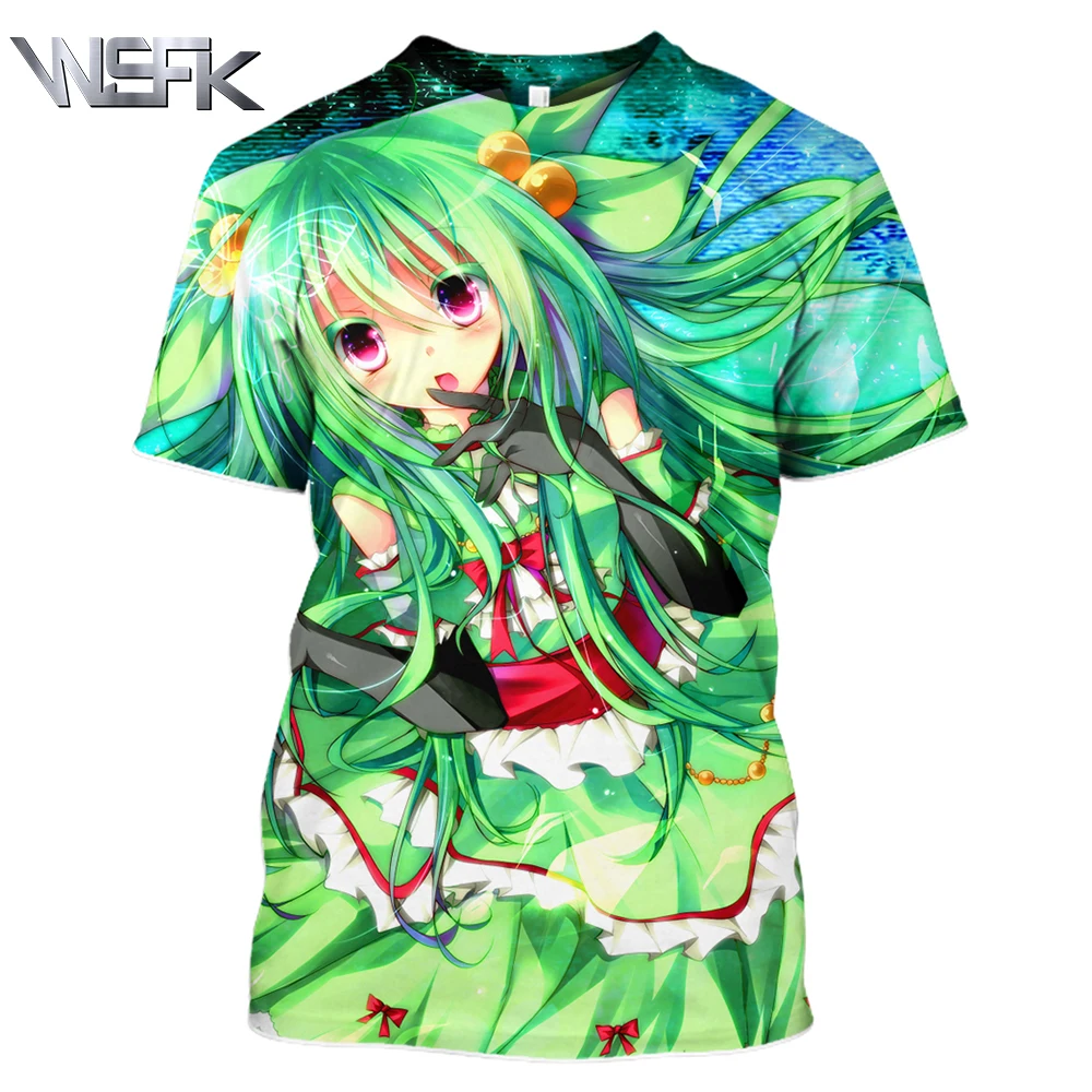 

WSFK Men's and Women's 3D Short Sleeve Sweatshirt Anime Pokemon Fashion Pop Happiness Print T-Shirt