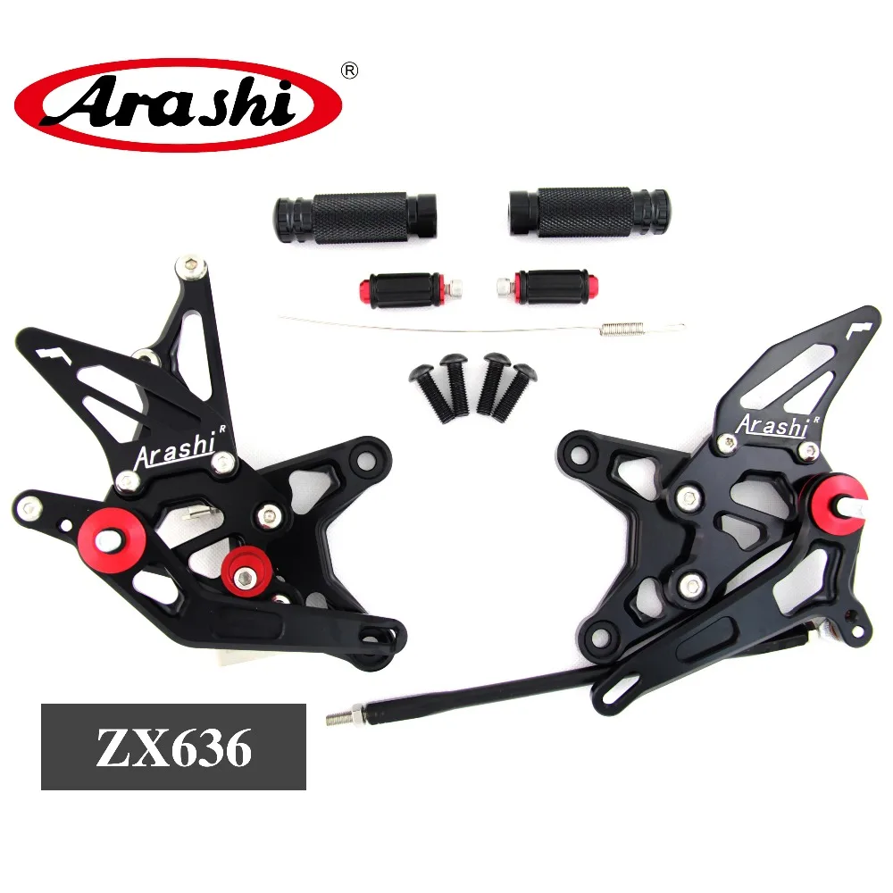 

Arashi For KAWASAKI NINJA ZX6R Rearset Adjustable Footrest Foot Peg Rear Set ZX-6R ZX636 2009 2010 2011 2012 2013 2014 Aluminum