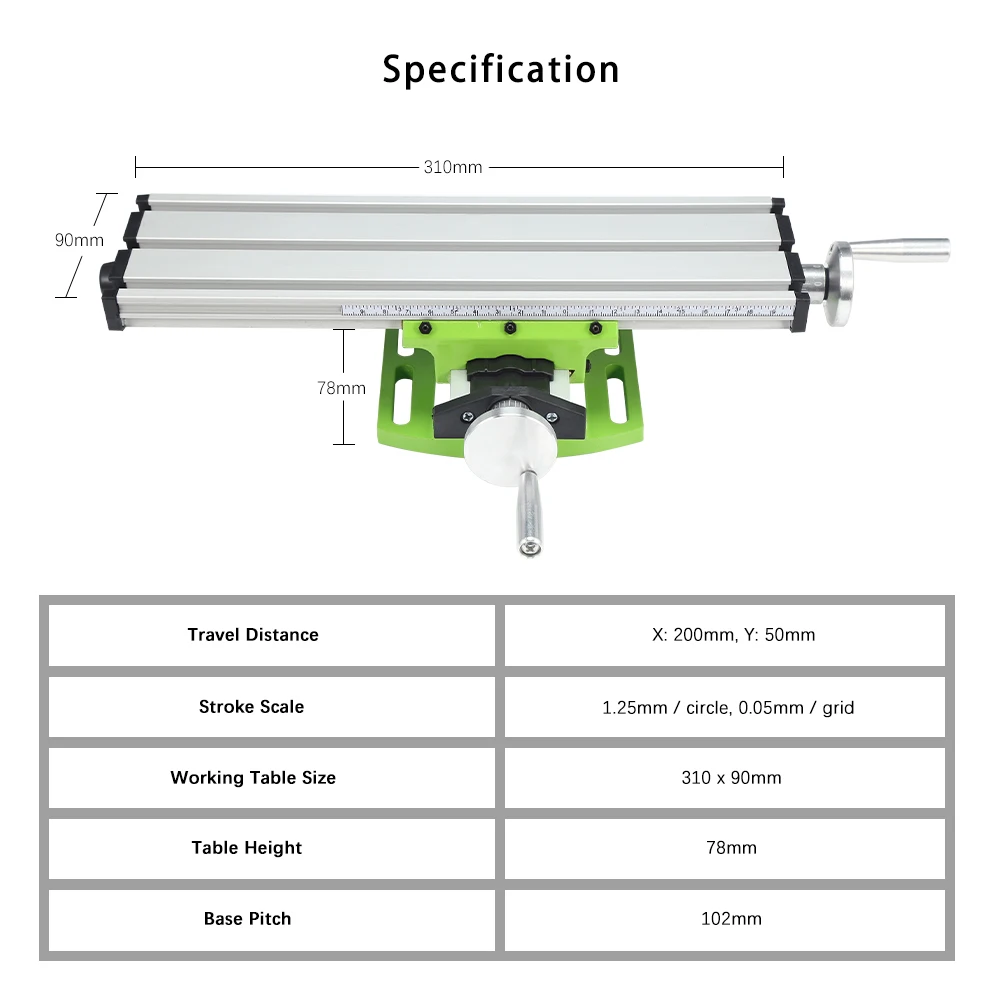 Hot Multifunction Milling Machine Bench Mini Working Cross Table Worktable Bench For Drill Milling Machine 10 X 90mm