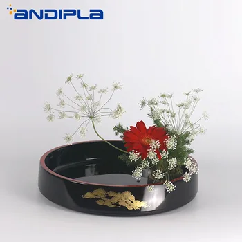 

Zen Ikebana Basin Vintage Plastic Flower Pot Vases Desktop Hydroponics Plant Bonsai Plastic Plate Fruit Tray Tea Wash Home Decor