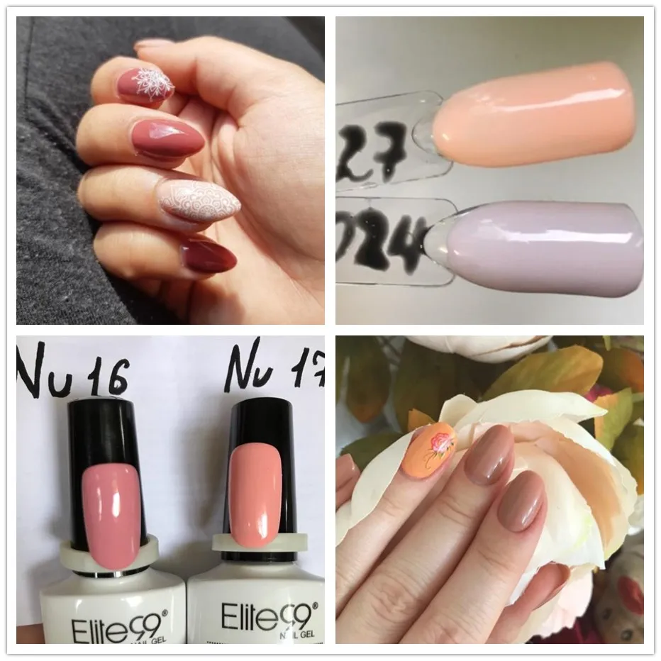 Elite99 10 мл длительное Обнаженная Гель-лак Nail Art Дизайн Маникюр Soak Off Vernish полу постоянный светодио дный ногтей гель Палочки любой 12 шт