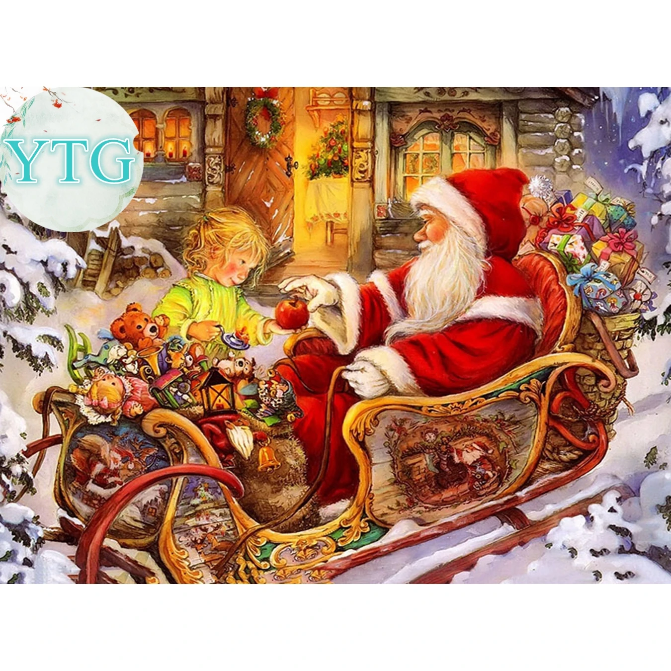 5D,Diamond Painting,Full,Santa Claus,Diamond Embroidery,DIY,Rhinestone