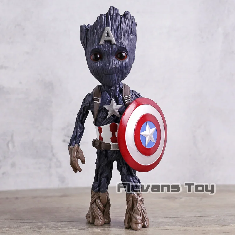 

Marvel Avengers Infinity War Tree Man Captain America PVC Figure Collectible Model Toy Gift