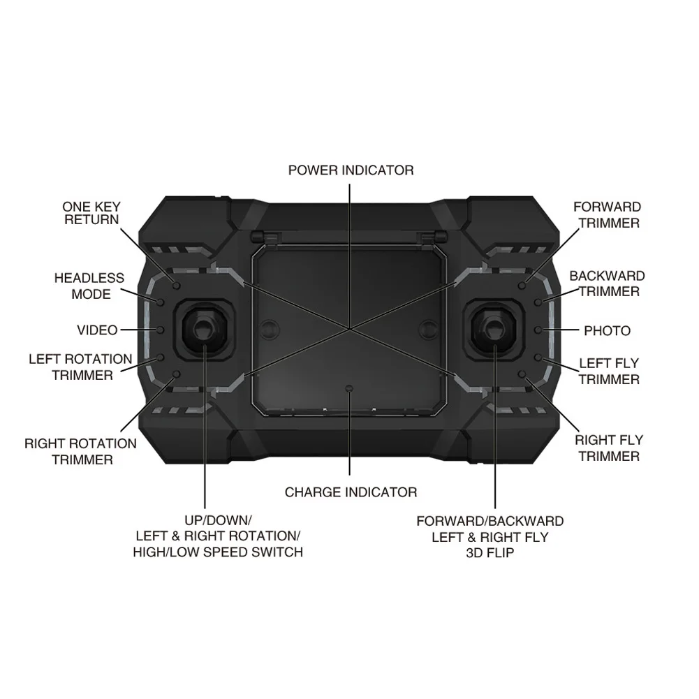 FQ777-126C мини-паук 2.4 ГГц Р/У вертолёты с 2.0MP HD Камера двойной режим Управление один ключ для возврата RC Hexacopter RTF