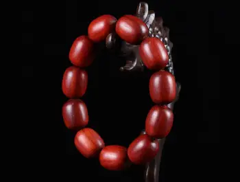 

Koraba Fine Jewelry 20mm Nice Natural Red Sandalwood Beaded Bracelet for Cool Man and Fashion Man Free Shipping