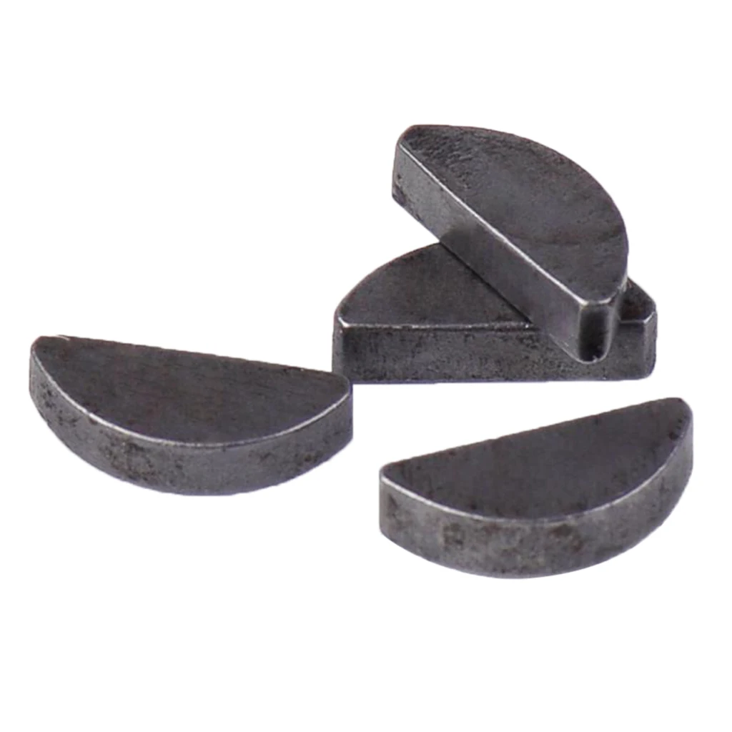 4 Pieces Metric Woodruff Key 4x14x4mm Flywheel Clutch Crankshaft Accessories Assorted Metric Woodruff Key Set
