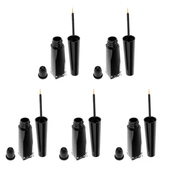 

5 Pieces 3ml Empty Eyelashes Oil Tube Eyeliner Vials Glue Bottles For Makeup