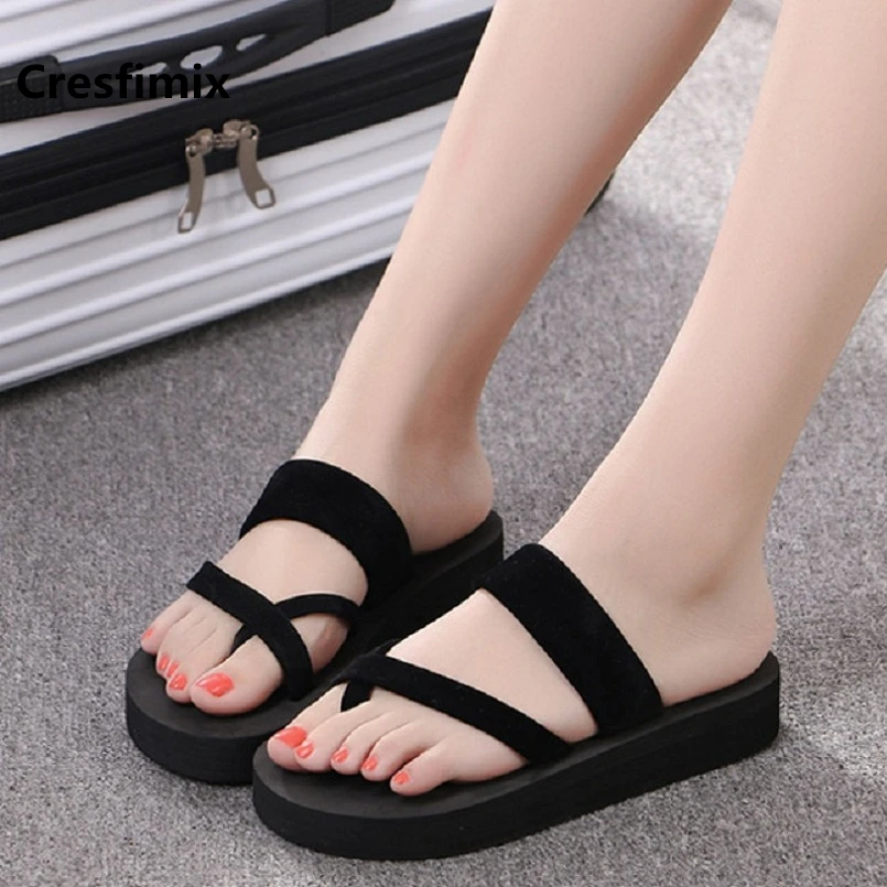 Women Cute Light Weight Black Comfortable Flip Flops Lady Casual Red ...