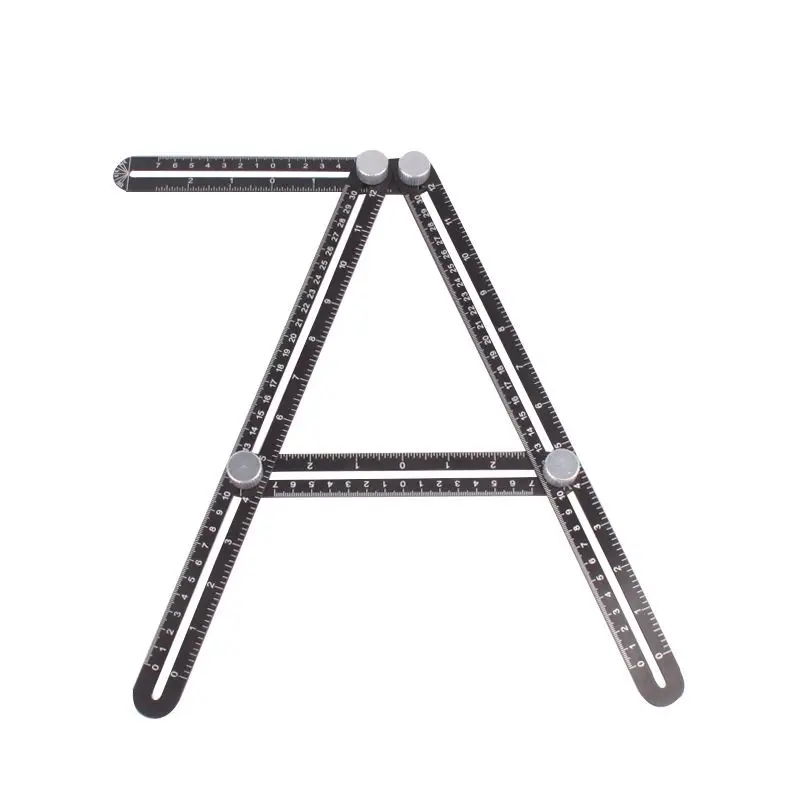 

New Puzzle Toy Four Folding Plastic Ruler Multifunction Angle Template Tool Cognitive Ability Puzzle Toys Learning Tools