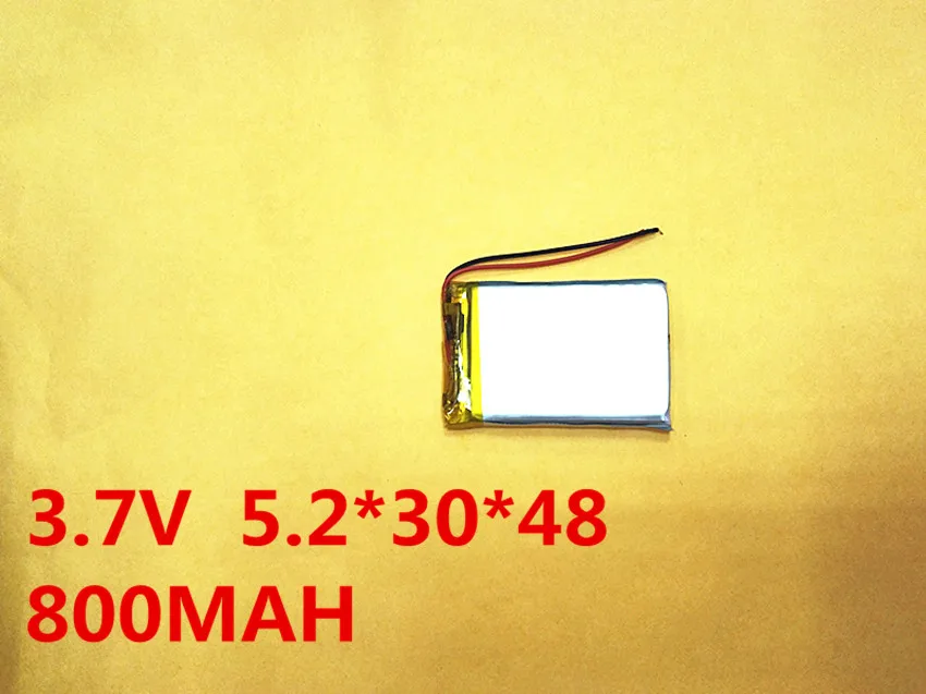 (10 шт./лот) 3,7 в 523048 800 мАч литий-ионный полимерный аккумулятор качество товаров качество CE FCC ROHS Сертификация орган