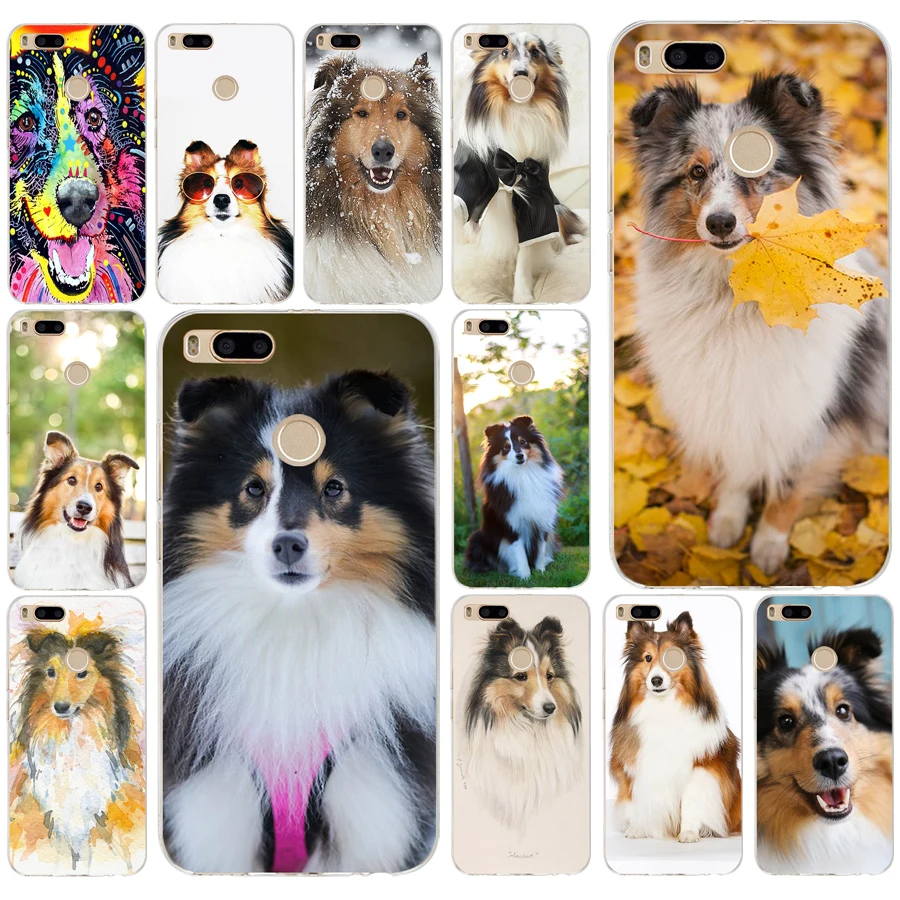 

165AQ sheltie Silicone Soft Tpu Cover phone Case for xiaomi redmi 4a 6a 4x note 5a pro mi a1