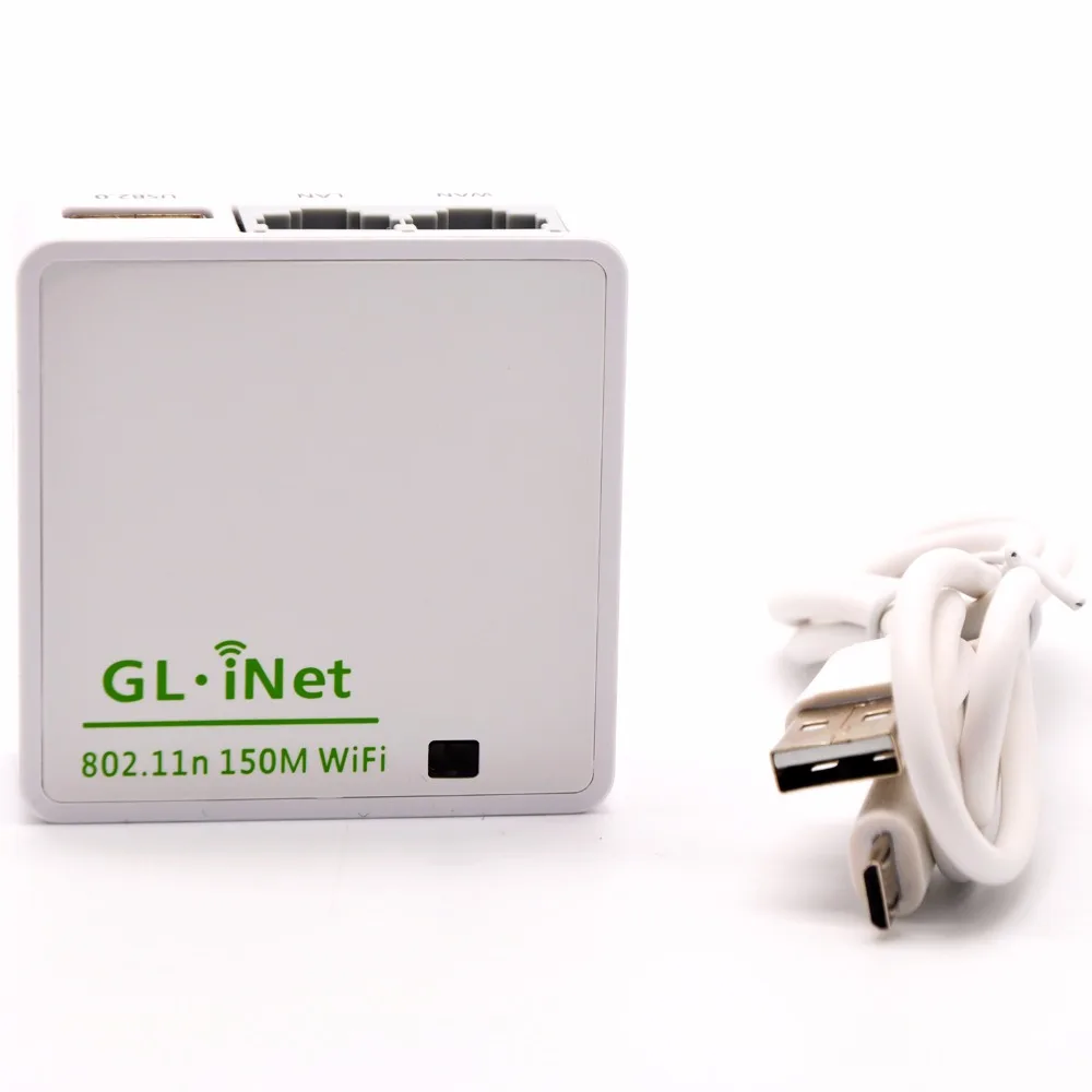 GL. iNet 6416 AR9331 802.11n 150 Мбит/с мини беспроводной Wi-Fi роутер прошивка OpenWRT Wi-Fi ретранслятор маршрутизатор путешествия 16 Мб Flash/64 МБ ram