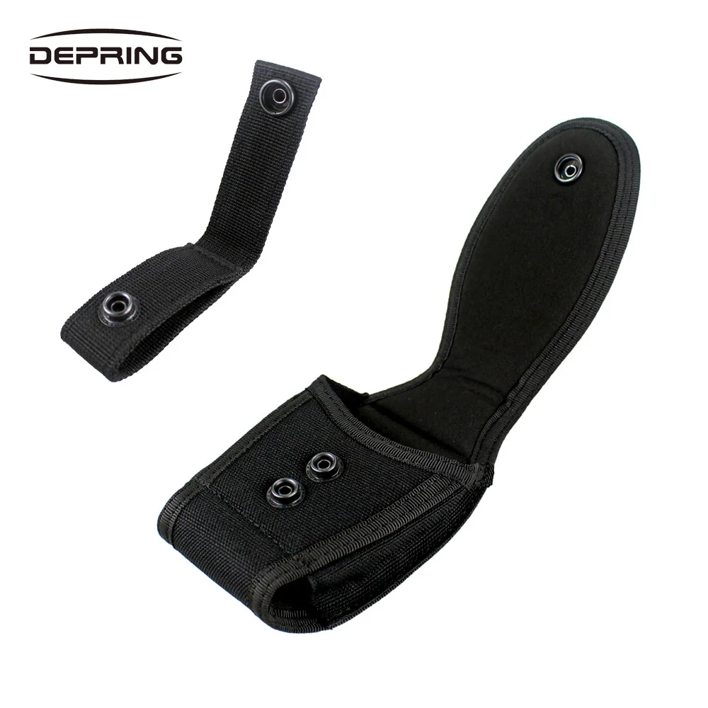 

Universal Heavy Duty Nylon Handcuff Holster Case Pouch with Single Snap Handcuff Strap Fits 2.25 in Duty Belts