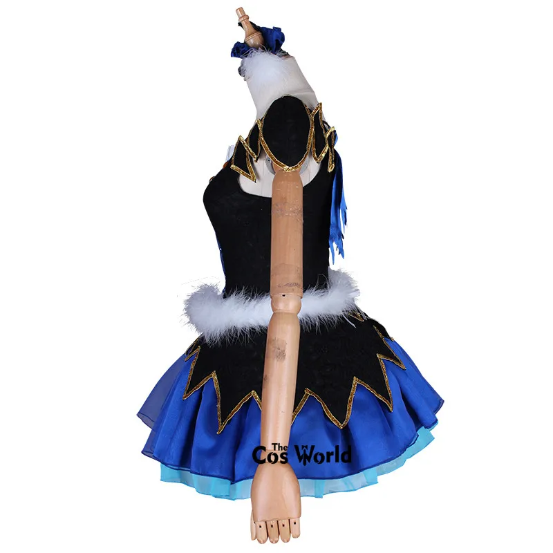 Love Live Sunshine Aqours воды синий новый мир Kanan Matsuura Топы платье униформа наряд аниме