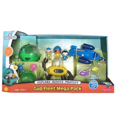 Octonauts GUP Fleet Mega Pack 1 набор из 3 автомобилей Kwazii фигурки автомобилей игрушки, игрушка для ванны-детские игрушки