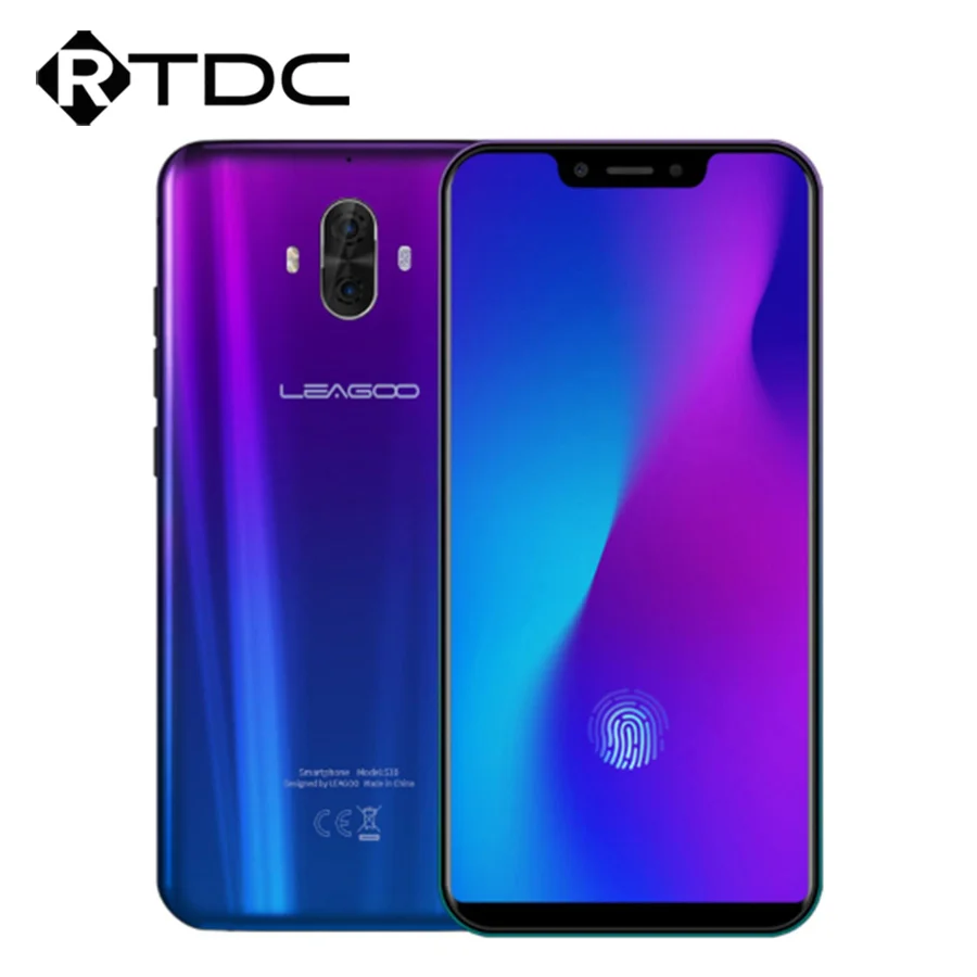 Мобильный телефон LEAGOO S10 4G экран 6 21 дюйма 19:9 на базе Android 8 1 ГБ ОЗУ 128 Гб ПЗУ 9 В/2 А 20