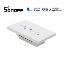 Sonoff T1 Smart Wireless Control Switch 3Gang US plug Wifi/touch/315MHZ Receiver for smart home Alexa/Google Home automation kit Sonoff T1 Smart Wireless Control Switch 3Gang US plug Wifi/touch/315MHZ Receiver for smart home Alexa/Google Home automation kit