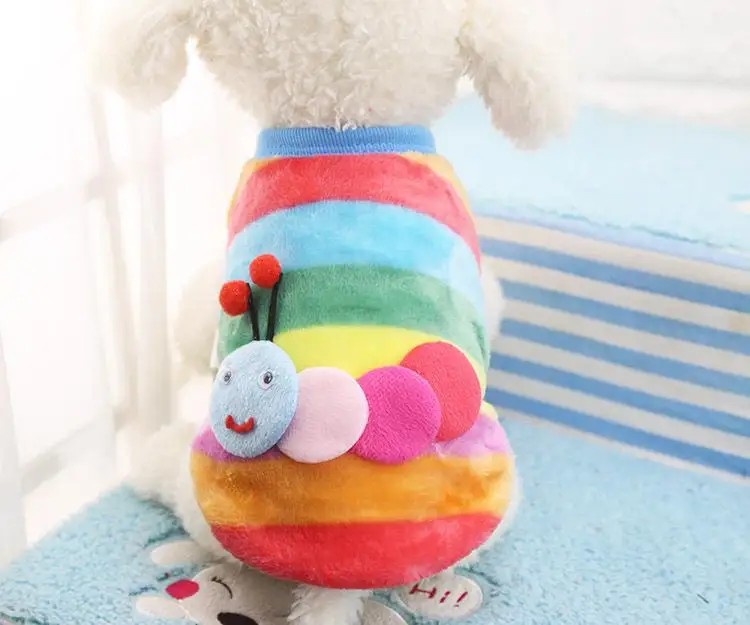 Многоцветная фланелевая мультяшная серия Одежда для собак и кошек - Цвет: 8