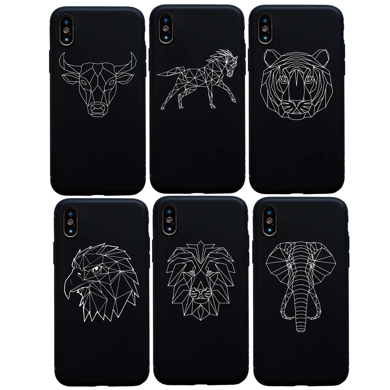 

Animals Eagle Horse Elephant Soft Cover Silicon Case For iphone 7 8 Plus X XS Max XR Funda Coque For iphone 6s 6 5s SE Case