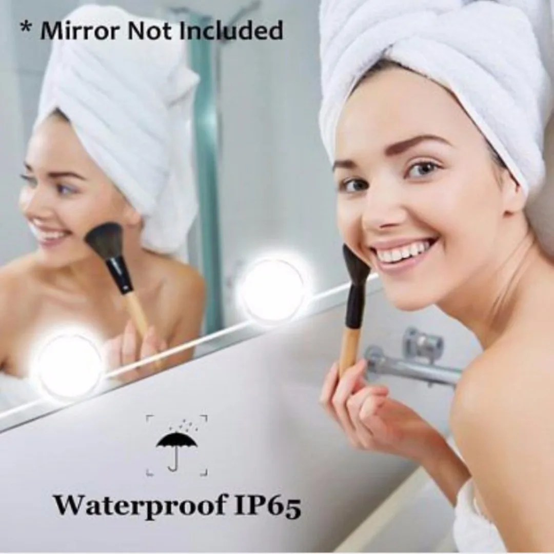 Vanity LED 10 Bulb Mirror Light Kit for Makeup Hollywood Mirror with Light Stage