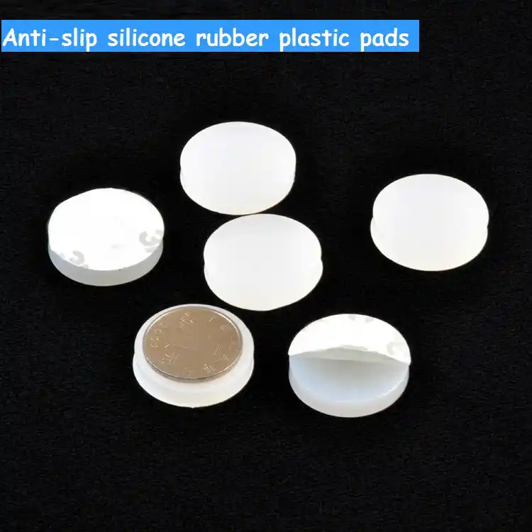 Detail Feedback Questions About Anti Slip Silicone Rubber Pads 30mm Anti Slip Silicone Rubber Pads 30mm Round Furniture Feet Mat White Black Color Self Adhesive