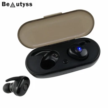 

Beautyss Wireless Bluetooth 5.0 Earphones TWS 3D stereo bass Handsfree earphones Sports Earbuds Gaming Headset Phone