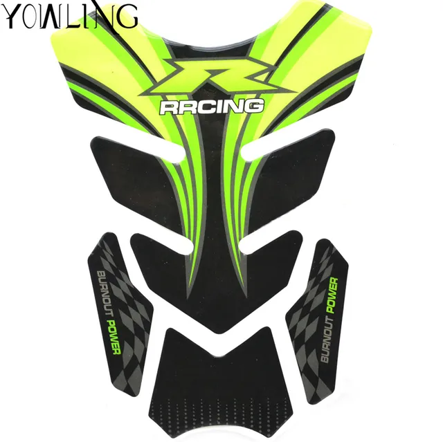 motorcycle decal gas oil fuel tank pad protector skull racing car