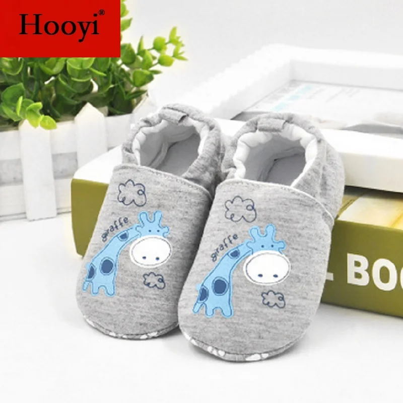 Jirafa Hooyi bebé niño zapatos Anti-Slip recién nacido zapatos de algodón de los niños zapatillas de deporte de niño en primer lugar los caminantes Zapatos Niña bebé mocasines