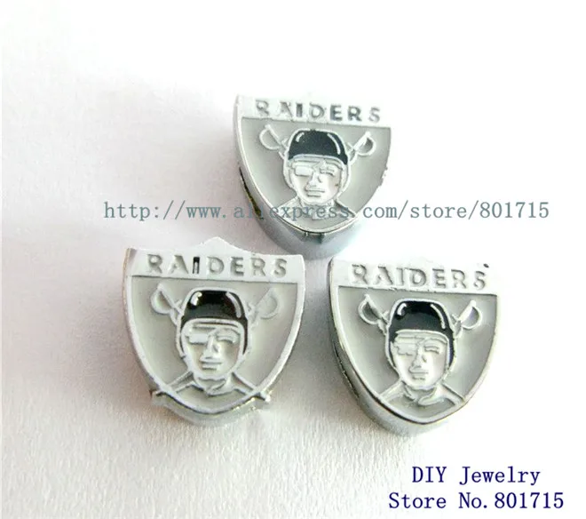 Внутренний Dia.8mm скользящие украшения футбольные Raiders может через 8 мм ошейник для