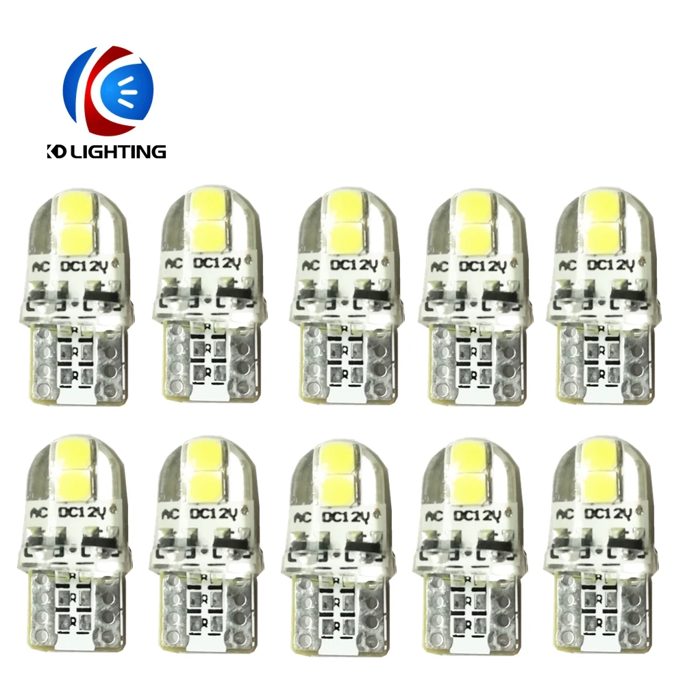KD T10 100 шт супер яркий светодиодный 3030 4SMD лампа внутренняя лампа зазор силиконовая лампа для чтения автомобильные аксессуары