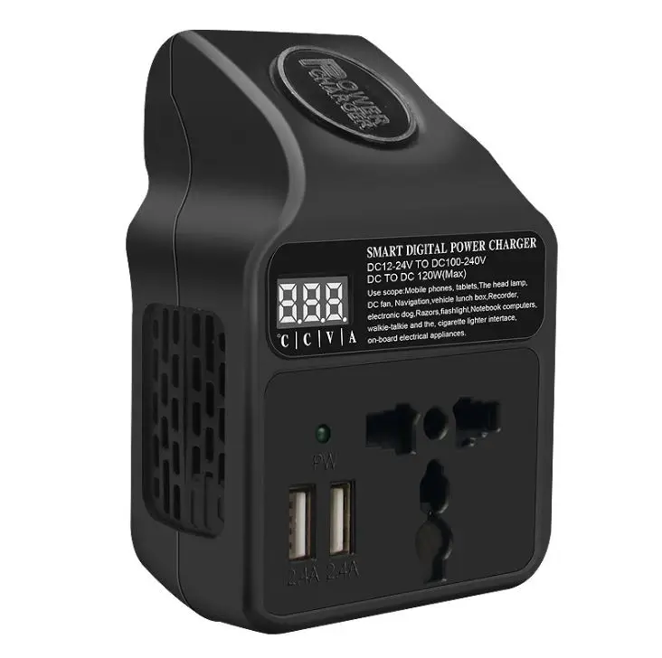 modeified sine wave Inverter 12/24V to 220V Vehicle Socket Charger Power Converter Vehicle Inverter 120W