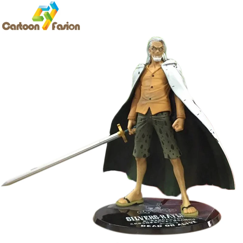 

18cm One Piece Silvers Rayleigh Action Figure Dead Or Alive Rayleigh Onepiece Figure Brinquedos