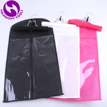 10 bags+10 hanger Black zipper hanger package for hair extensions suit case bags hair packaging for clip weft hair and ponytail 10 bags+10 hanger Black zipper hanger package for hair extensions suit case bags hair packaging for clip weft hair and ponytail