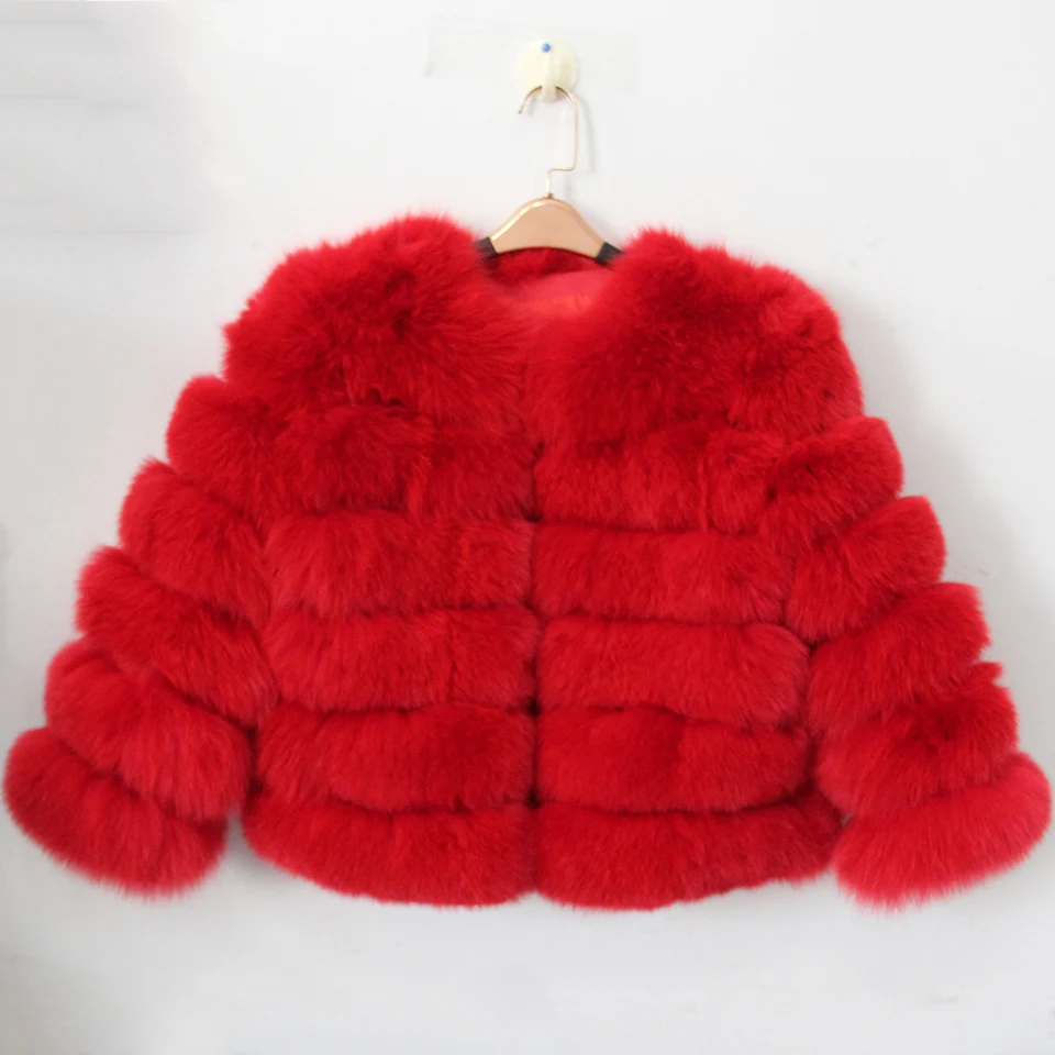 Детское пальто одежда с натуральным лисьим мехом зимнее пальто на заказ детская теплая плотная Верхняя одежда черная куртка D#13