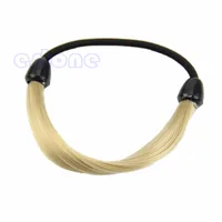 Модный женский прямой парик эластичная лента для волос Веревка Scrunchie Ponytail Holder