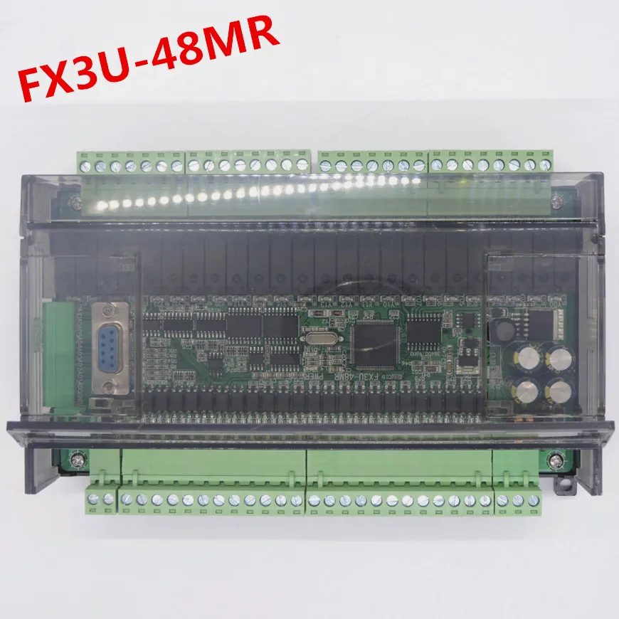 High speed FX3U-48MR/40MR 24 input 24 output 6 analog input 2 analog output industrial control board with RTU CAN communication High speed FX3U-48MR/40MR 24 input 24 output 6 analog input 2 analog output industrial control board with RTU CAN communication