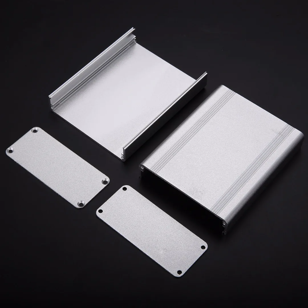 1pc Silver Aluminum Instrument Box Split Body Extruded Aluminum Enclosure Mayitr Electronic Project Box New 110x88x38mm