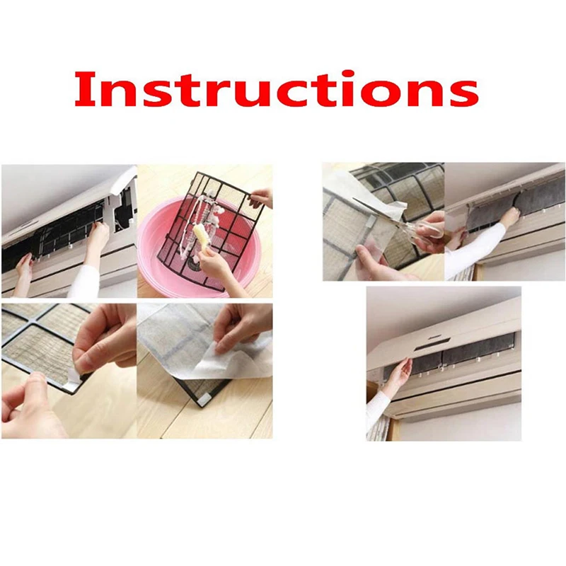 2/10 шт. кондиционер воздуховод Пылезащитная крышка DIY экстравагантная воздуха очищающий фильтр Бумага фильтр для очистки воды