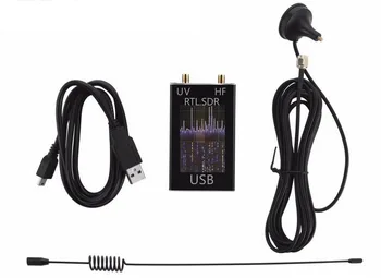

10pcs Radio Receiver 100KHz-1.7GHz full Band UV HF RTL-SDR USB Tuner RTLSDR USB dongle with RTL2832u R820t2 RTL SDR Receiver
