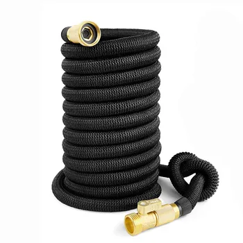 

High Quality Garden Hose Telescopic Hose Double Latex High Pressure Car Wash Hose + Solid Brass Joint Garden Irrigation Supplies
