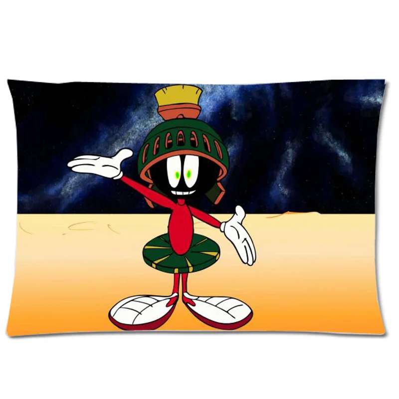 

Marvin The Martian Two Side Pillow Cover Decorative Pillow Case Polyester Pillow Slip Rectangle Pillowcase 20*30 Inch